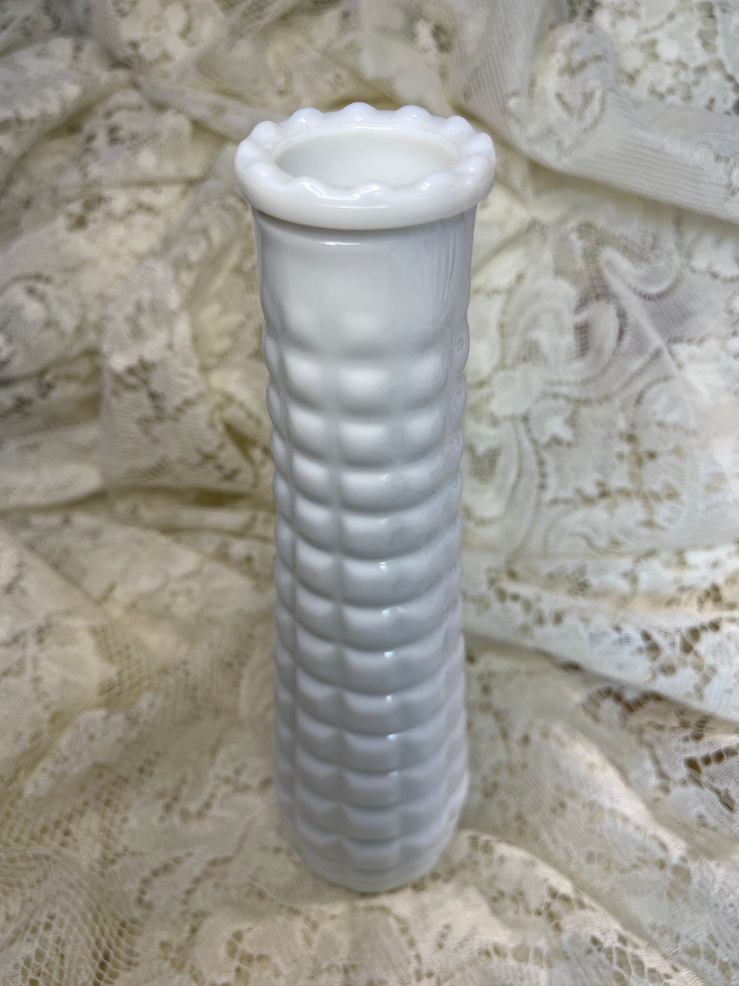 EO Brody Art Milk Glass Vase