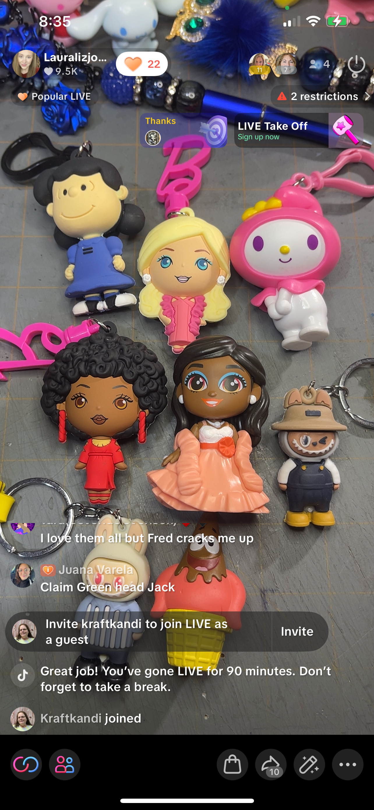 Pre Order chunky Dangles for books or bags!! Or whatever!!