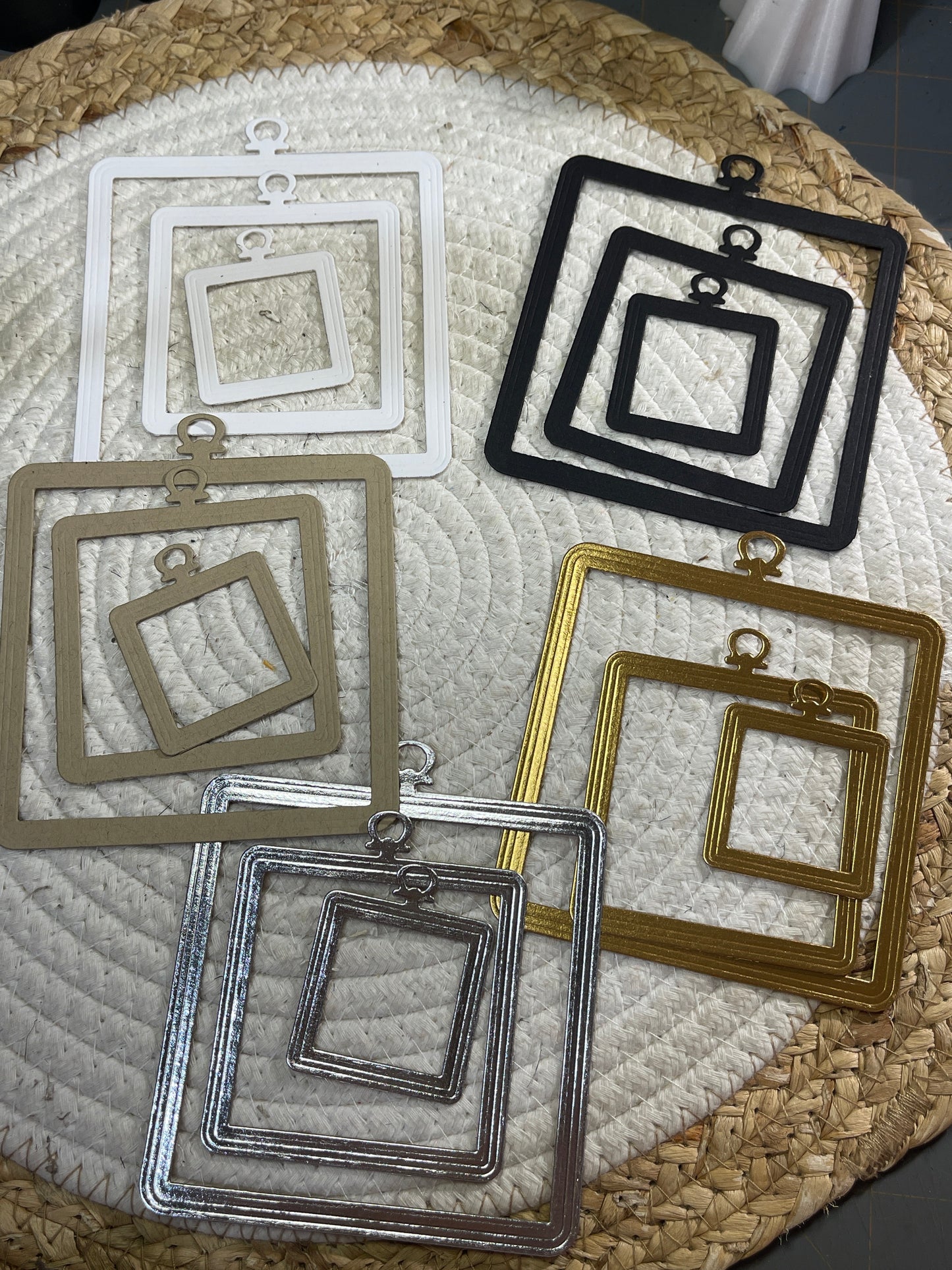 Square Locket Frame Set