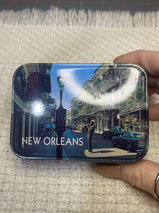 Small New Orleans storage tin