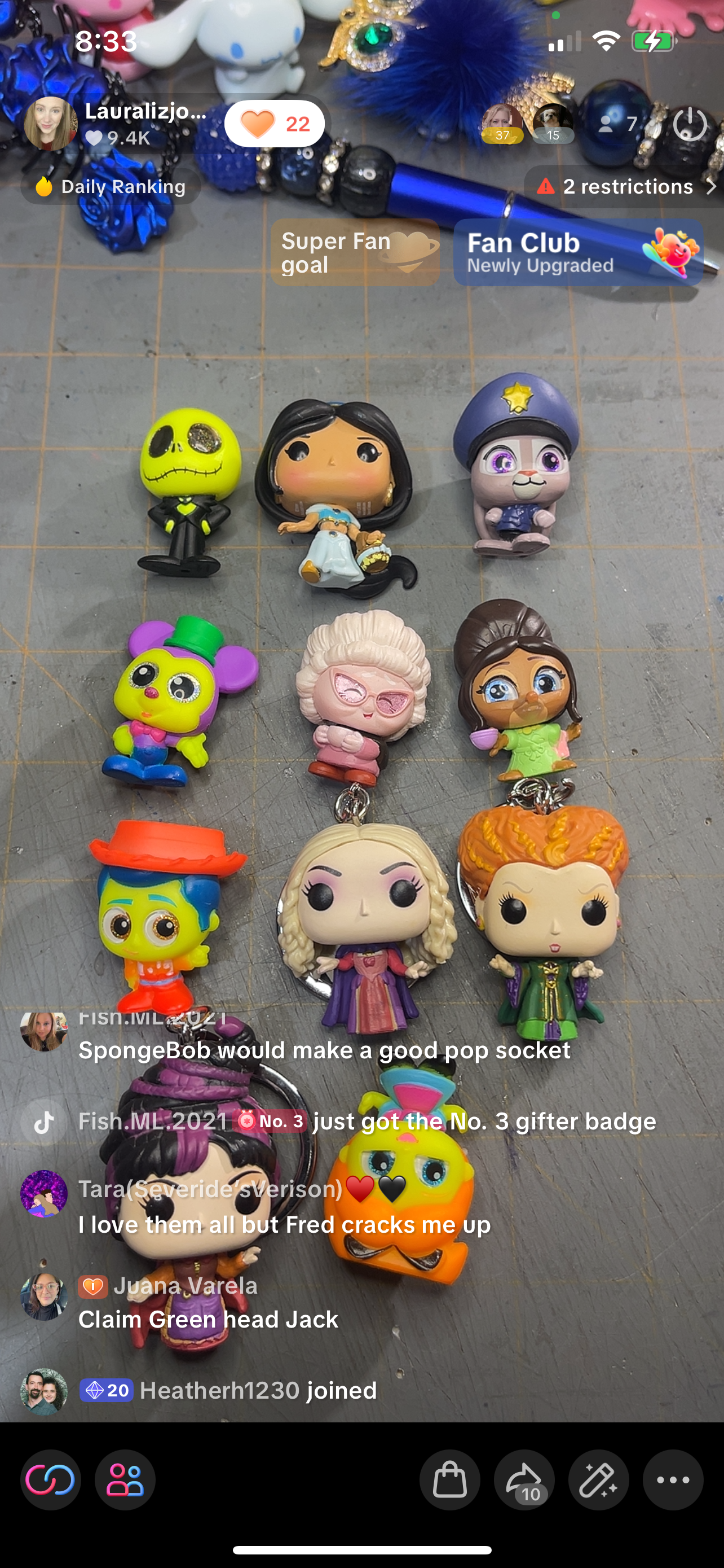 Pre Order chunky Dangles for books or bags!! Or whatever!!