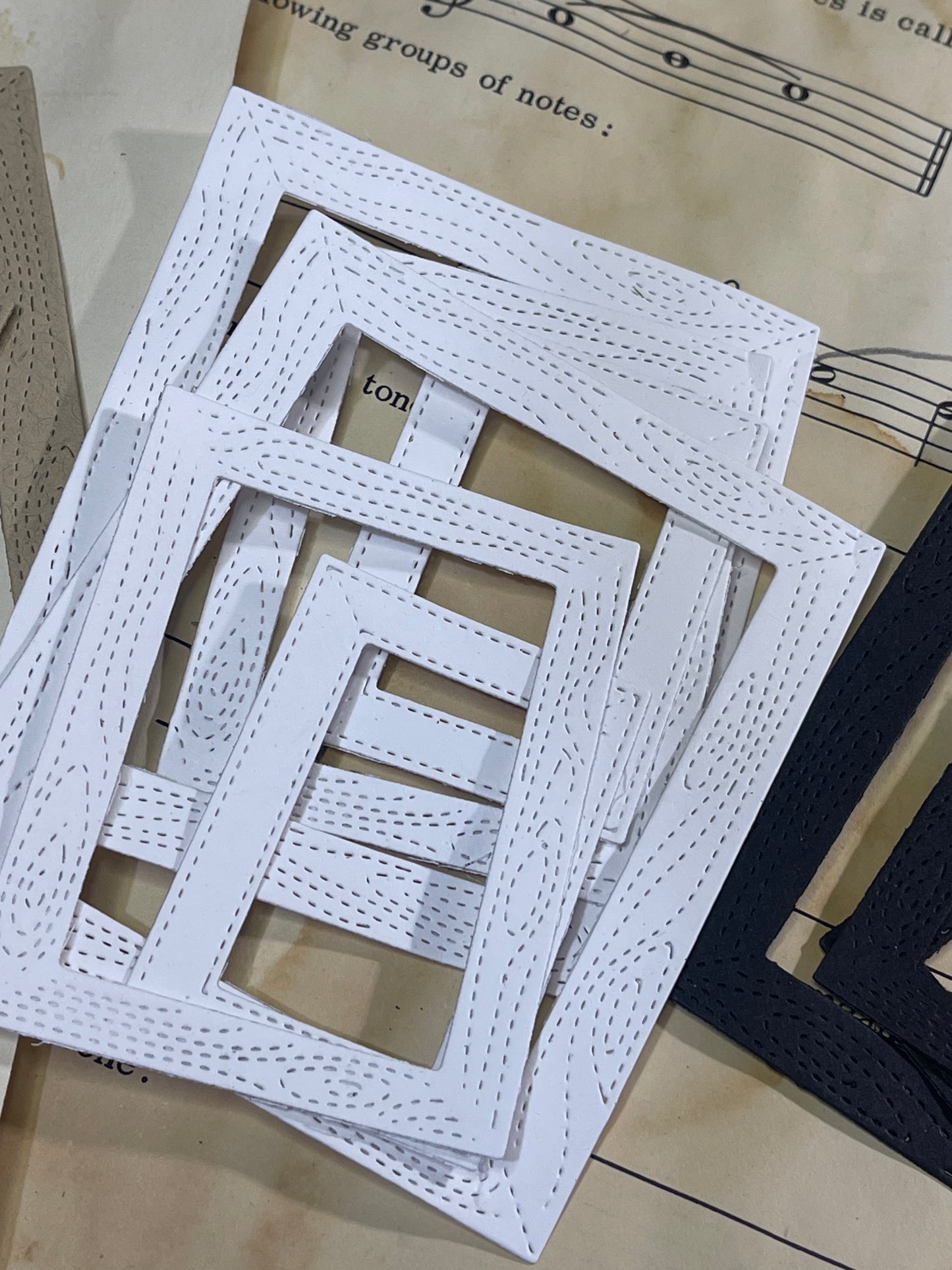 Small Rectangular Embossed frames