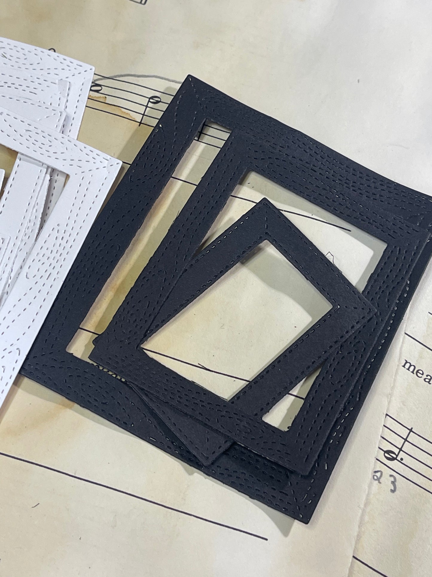 Small Rectangular Embossed frames