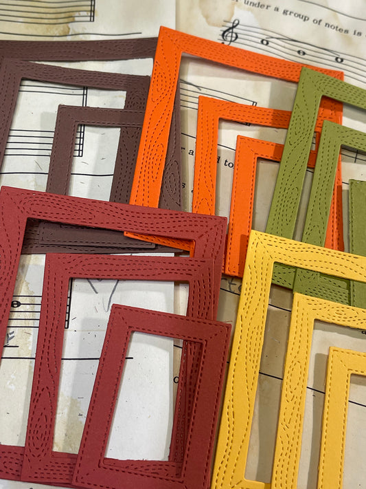 Small Rectangular Embossed frames