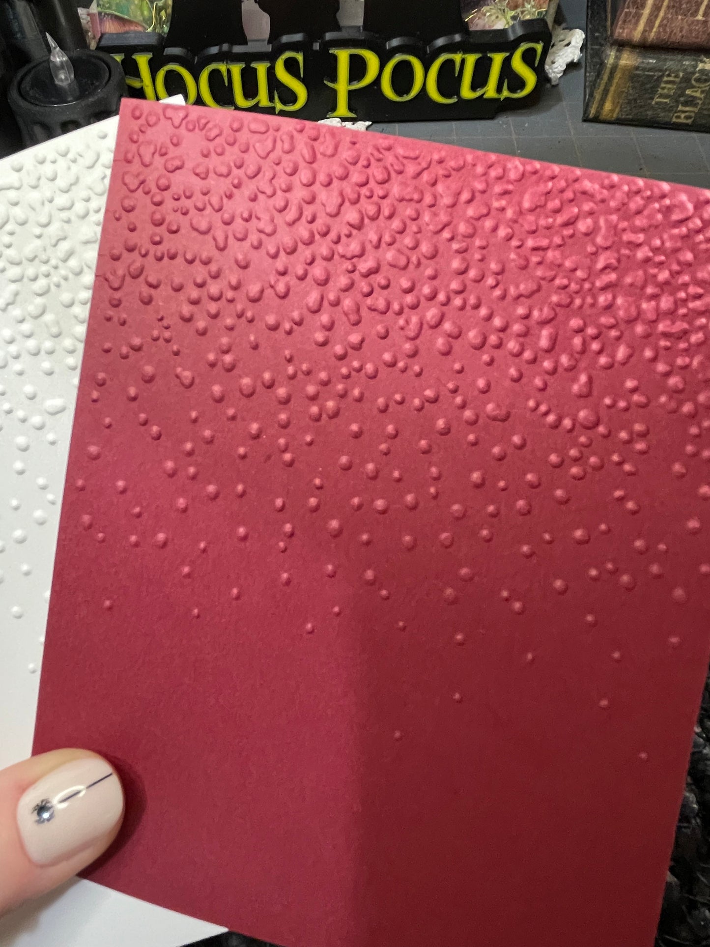 Snow Texture embossed Cardstock