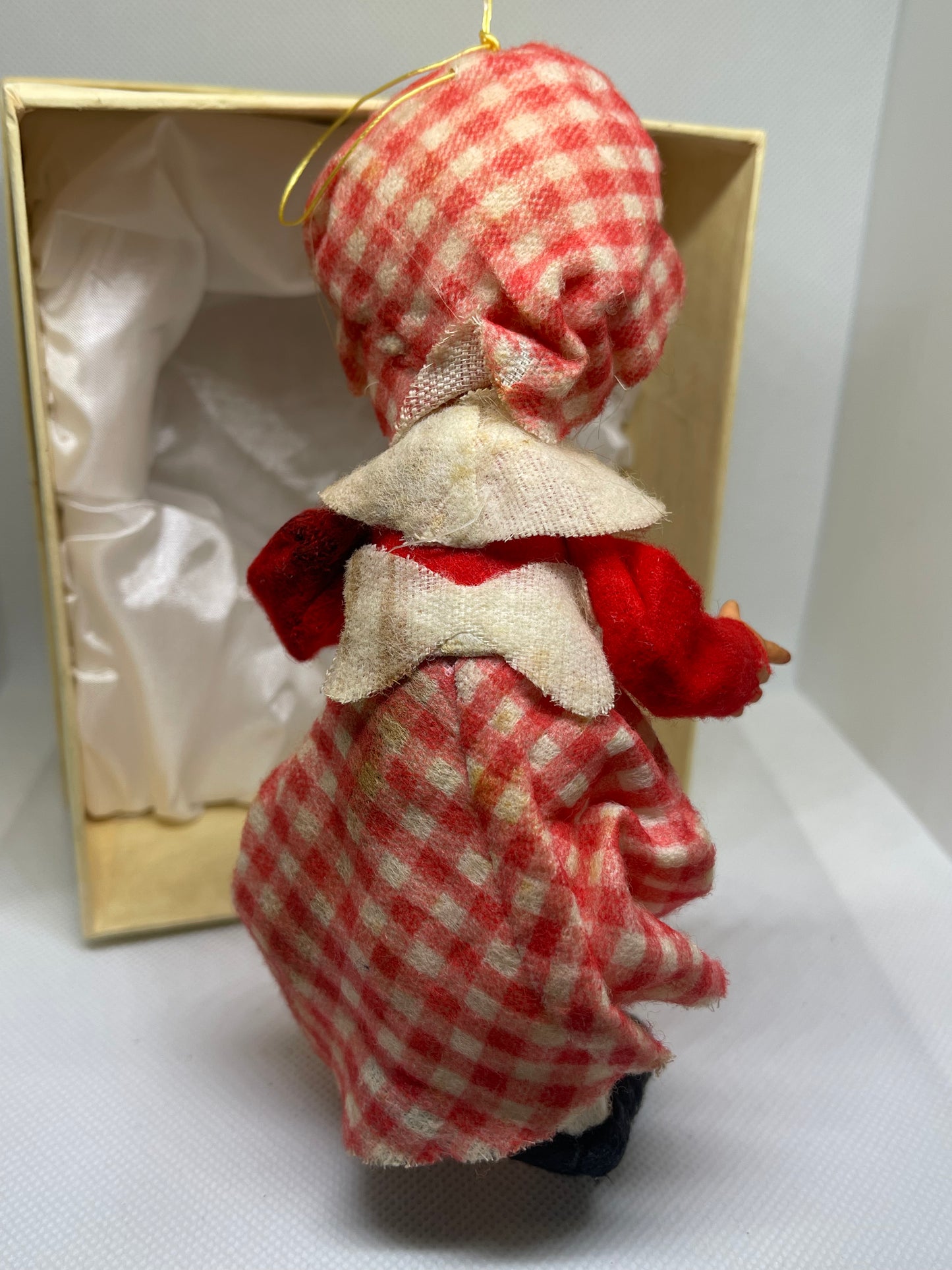 Vintage Bendable Mrs Clause Ornament