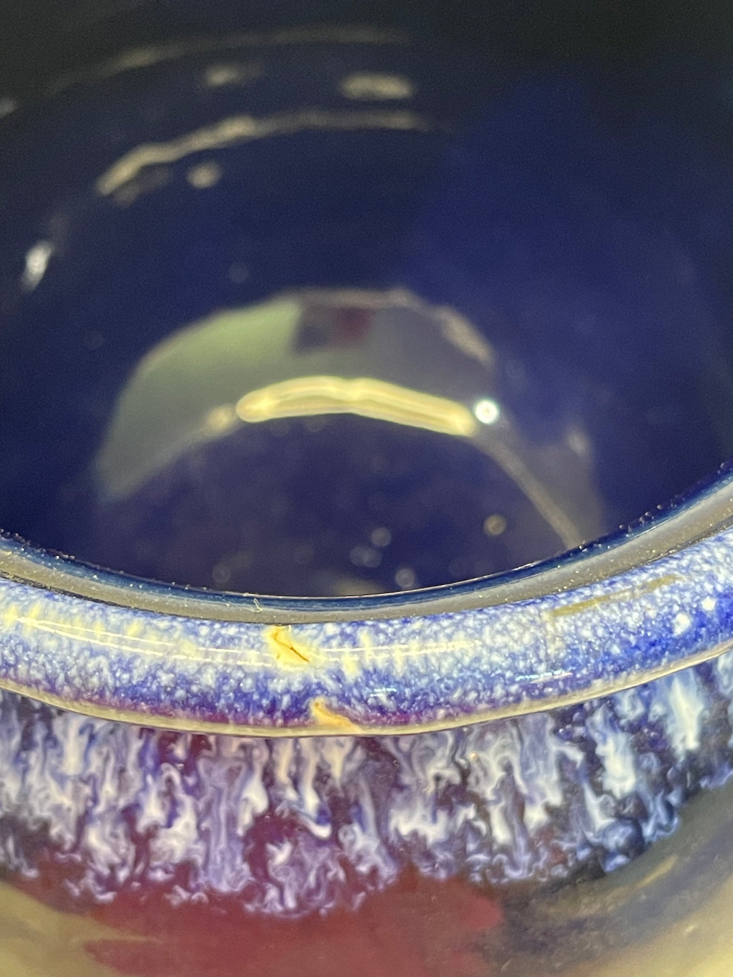 Vintage Cobalt Blue Bean Crock