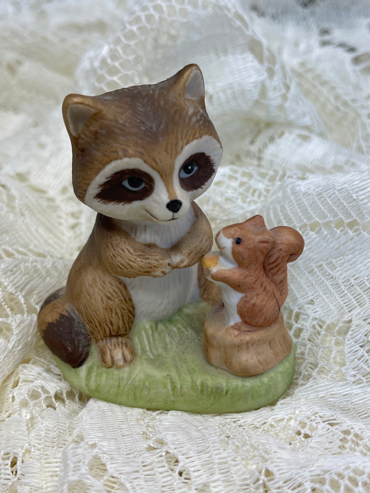 Vintage Homco Raccoon Squirrel