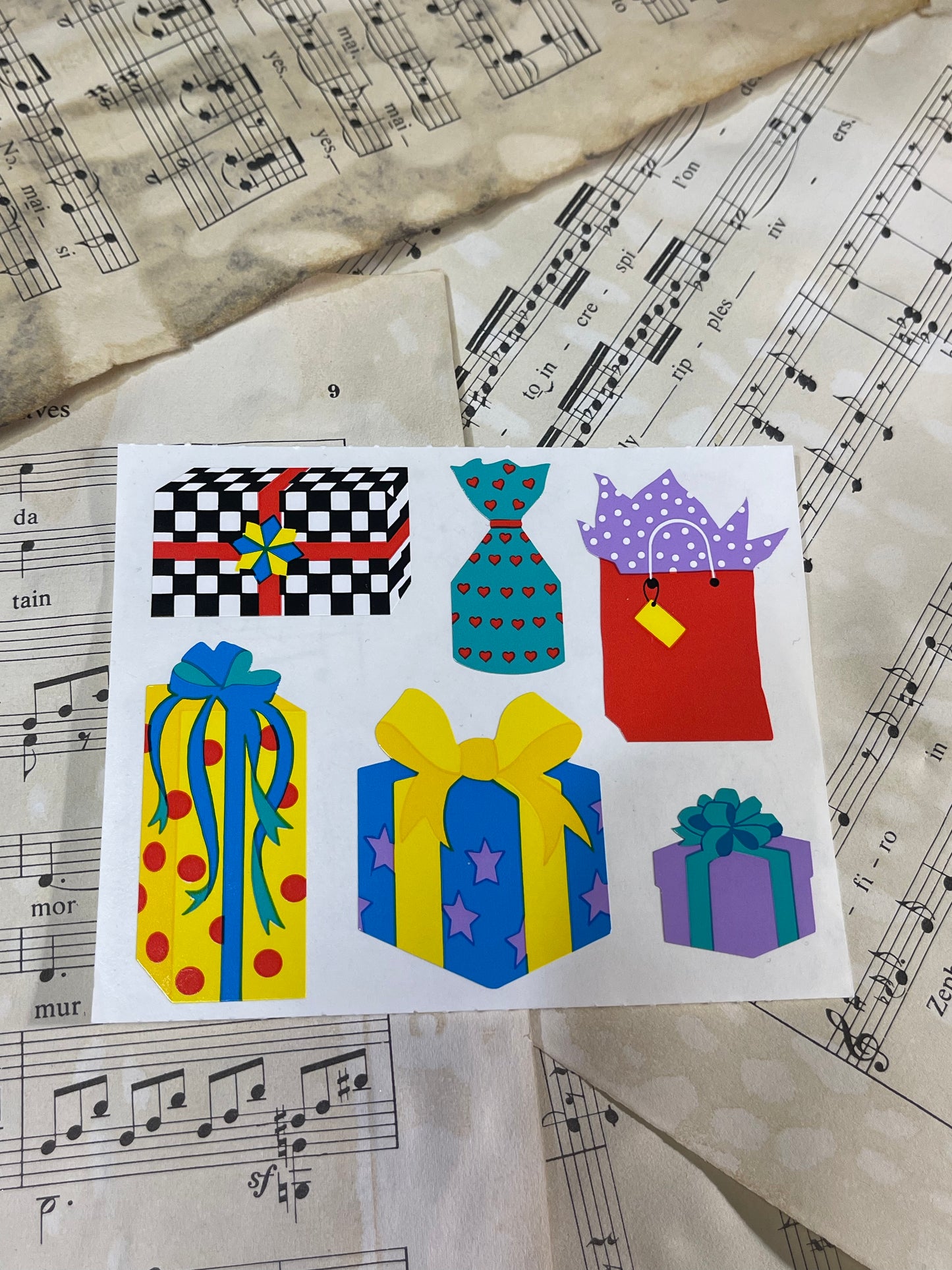 Creative memories sheet of stickers