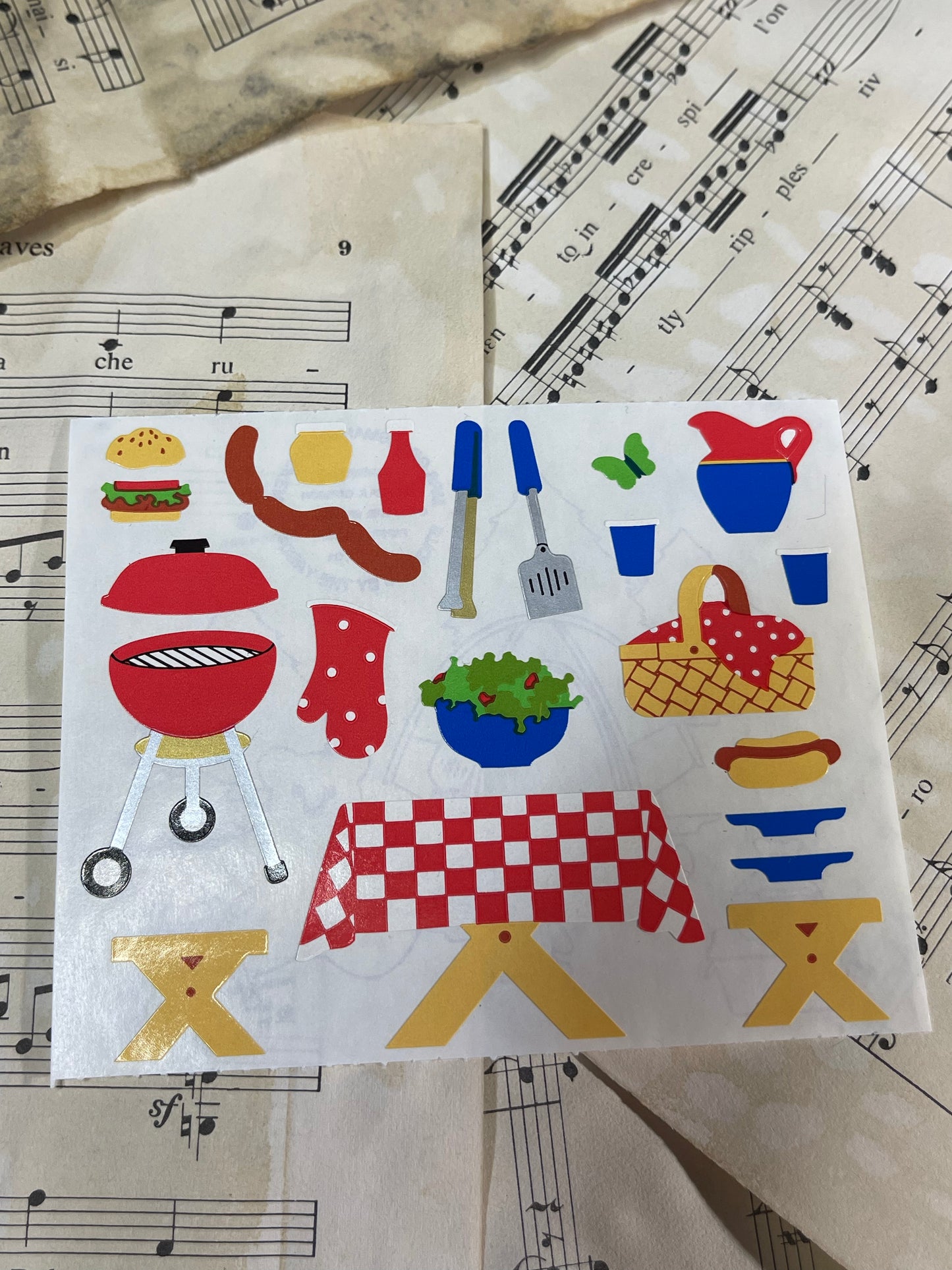 Creative memories sheet of stickers