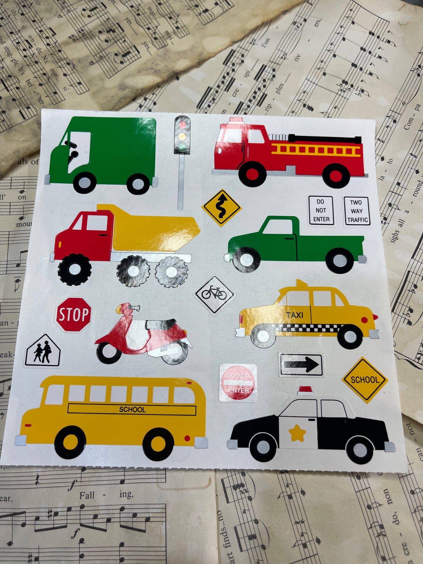 Creative memories sheet of stickers