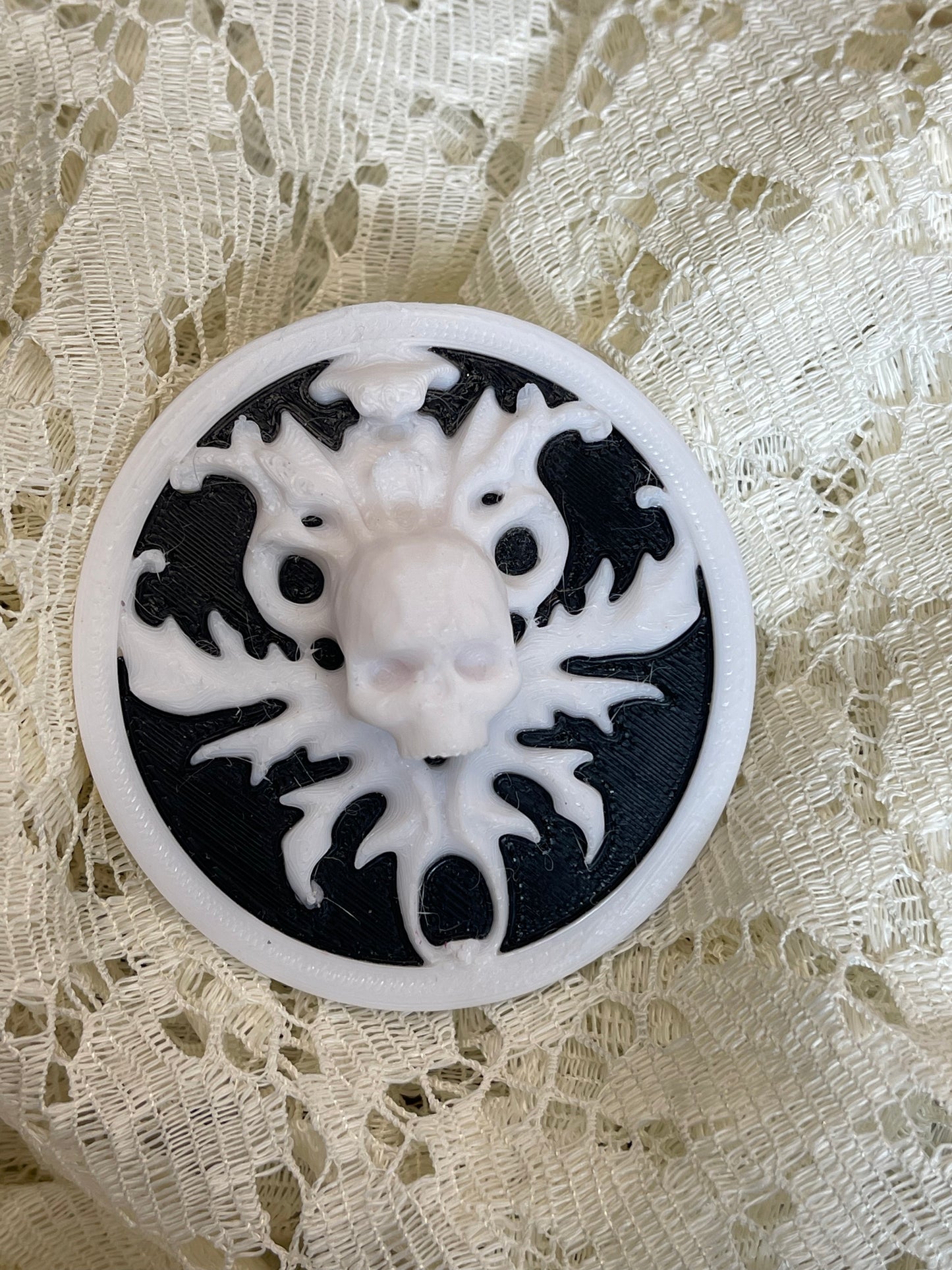 Gothic skull 3d printed journal clip