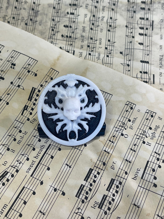 Gothic 3d printed small journal clip