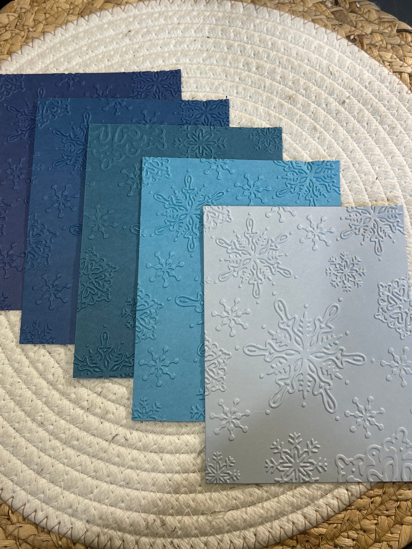 Christmas embossed Cardstock